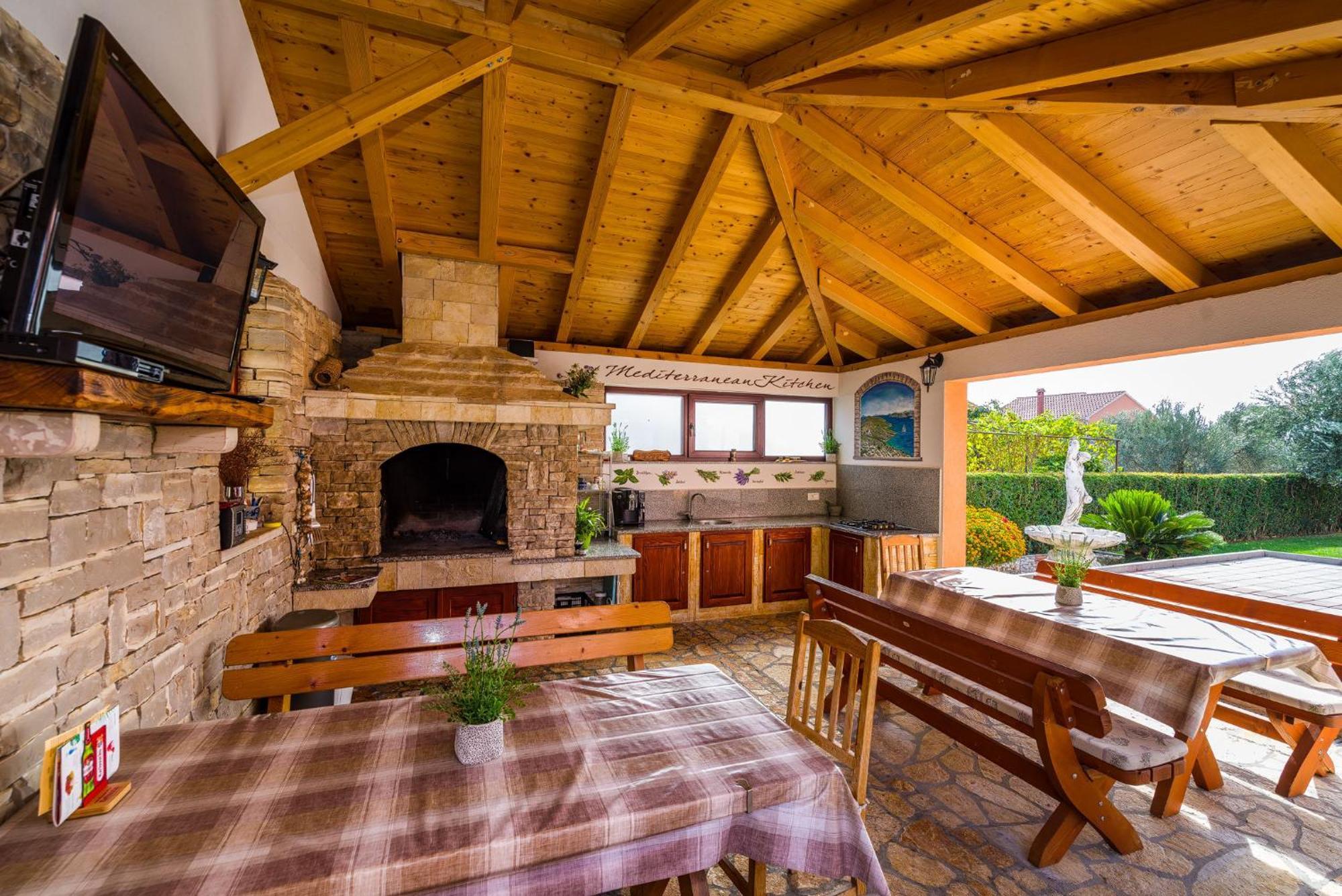 Villa Dalmatina Zadar Mit Pool エクステリア 写真